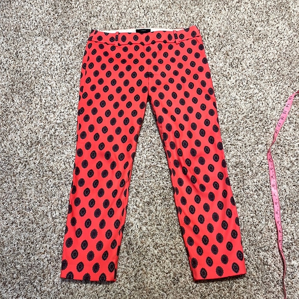 J Crew Minnie style patterned pants. Great condition.